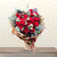 QUEER - Premium Red Rose & White Bloom Bouquet