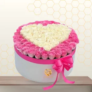 BEATRICE - 100 ROSES HEART SHAPE ARRTS