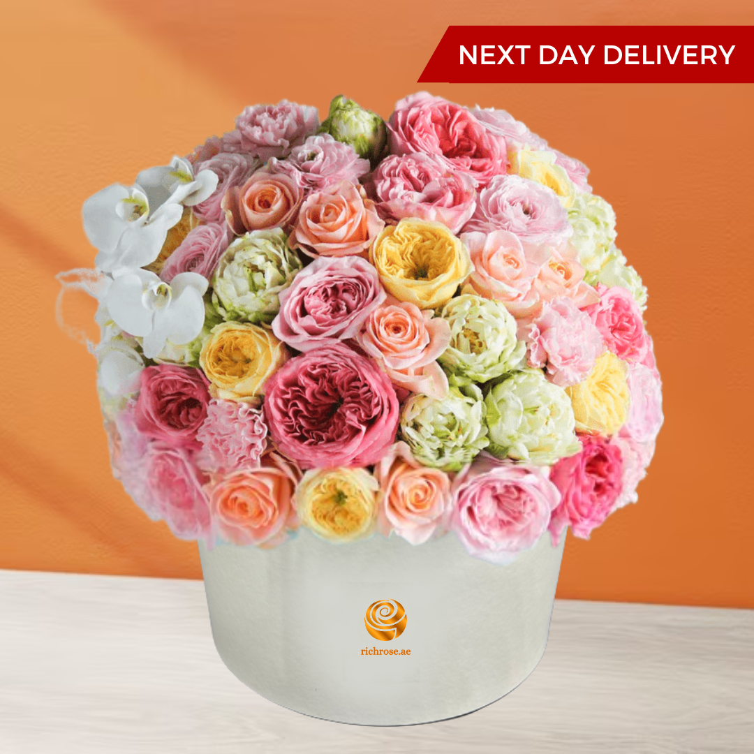 Sydney - Mixed Pastel Colored Luxury Flower Box