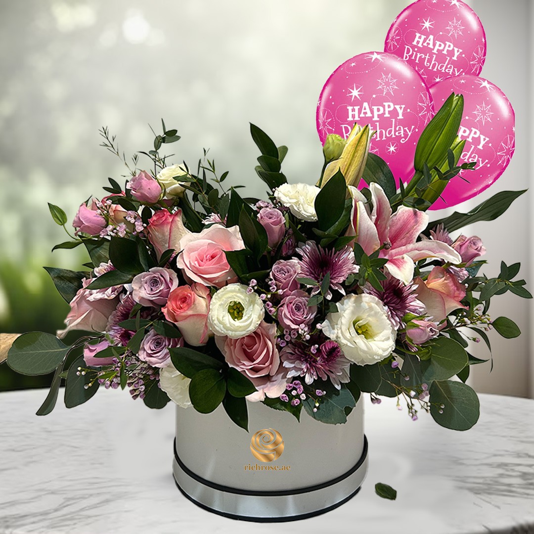Paris -  Mixed Flower Box Deluxe Size with Free Gift