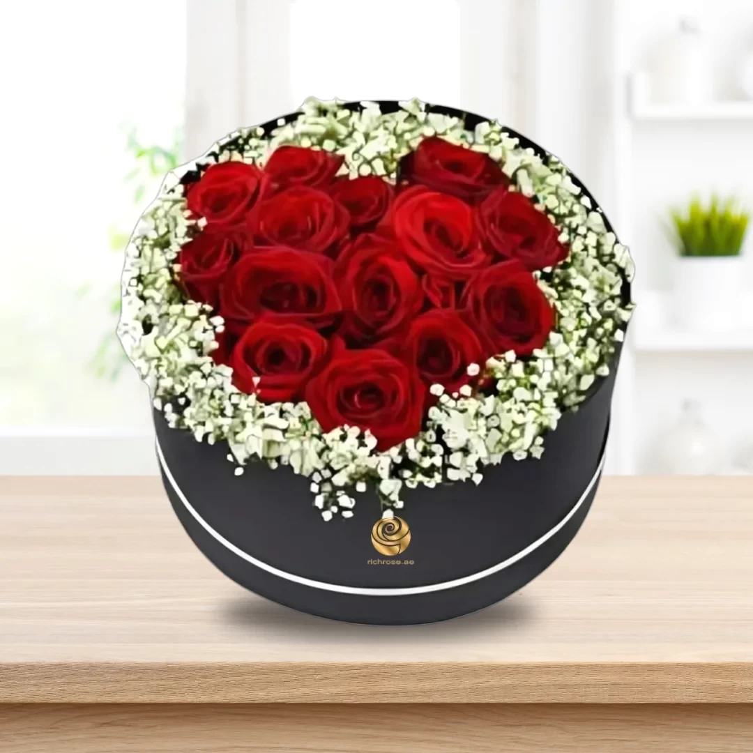 Zendaya - Valentines Heart Shaped Arrangement in Round Box