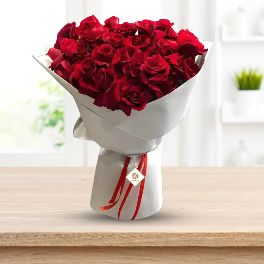 Rose Valentine - Valentines Long Stem Roses (60cm)