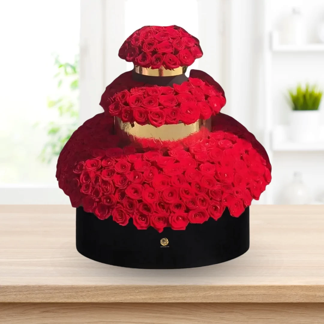 Cherished Roses - Luxury Roses Premium Box Arrangement