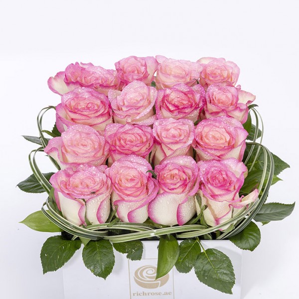 BEIRUT- Pink Roses box Arrangement