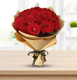 cheap red roses bouquet - same day flower delivery valentine