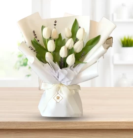 white tulips