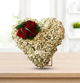 Windhoek - Valentine's Gypsophilia in Heart Box