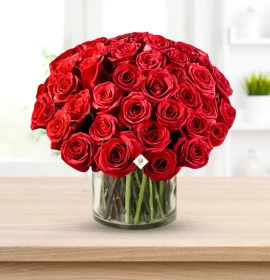 San Marino - Valentines Red Roses in Cylinder Vase