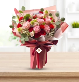 Shuggy Roses -  Valentines Red and Pink Roses Bouquet