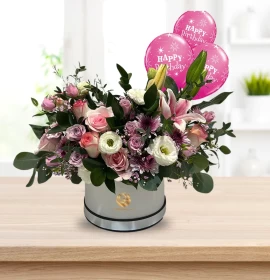 Paris -  Mixed Flower Box Deluxe Size with Free Gift