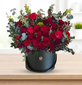 Sweet Roses -  Valentine Red Mixed Flowers Box