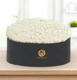 300 White Roses in Flat Premium Box