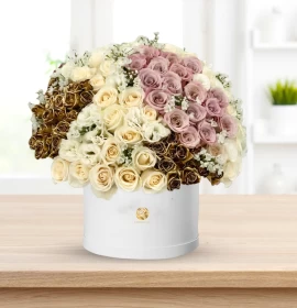 New Year Flowers Box 