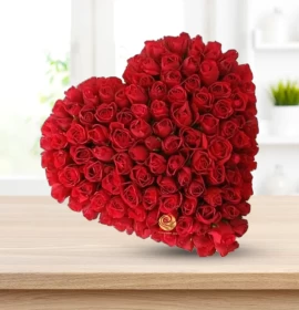 Valentine Heart Roses - Red Roses in Heart Box