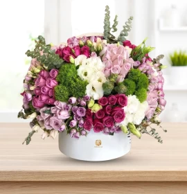 Mixed Flowers Premium Box Arrangement