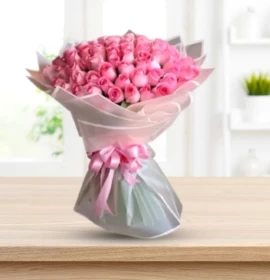 Darling - Valentine's Pink Roses Premium Bouquet