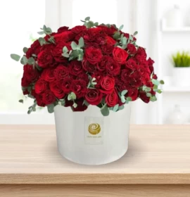 My Love - Valentine's Red Roses and Spray Roses Box